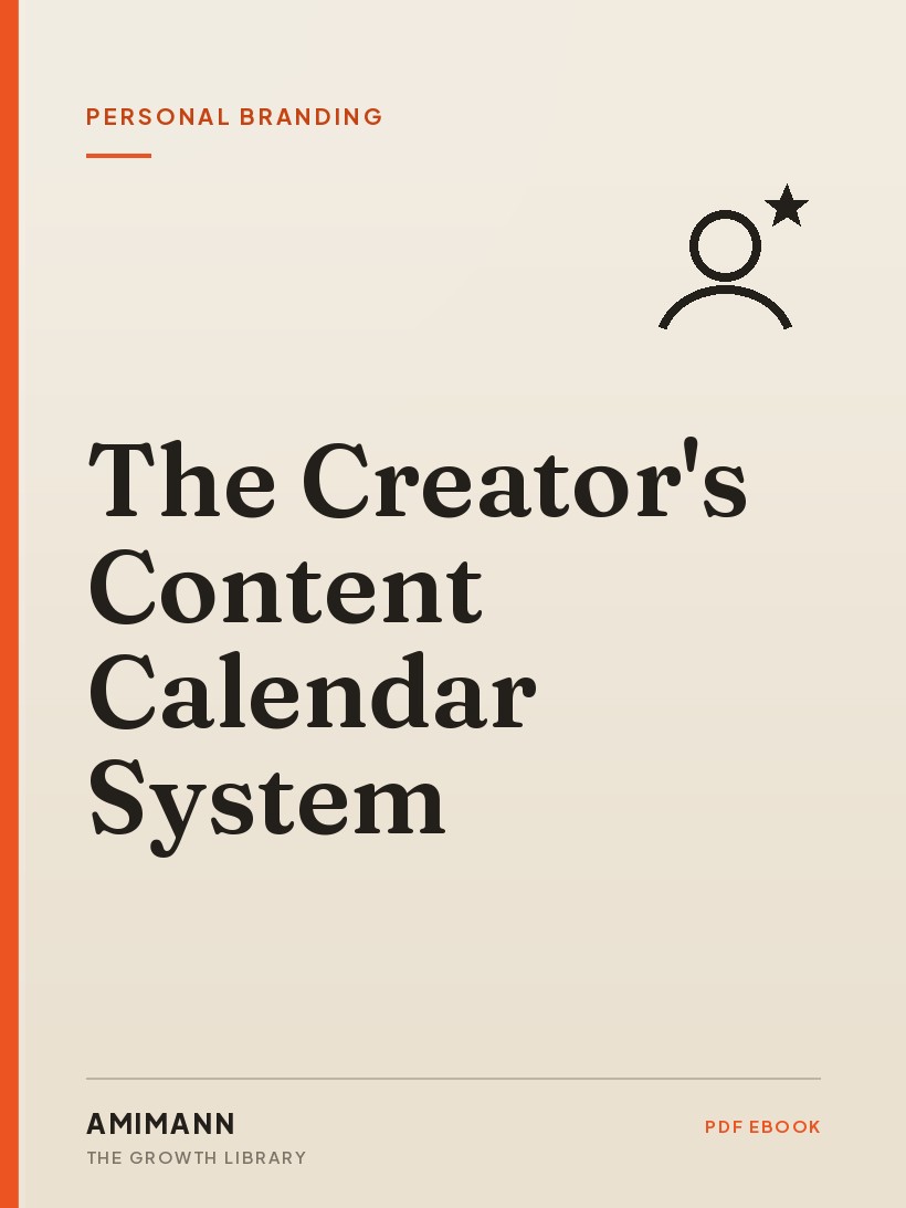 The Creator's Content Calendar System