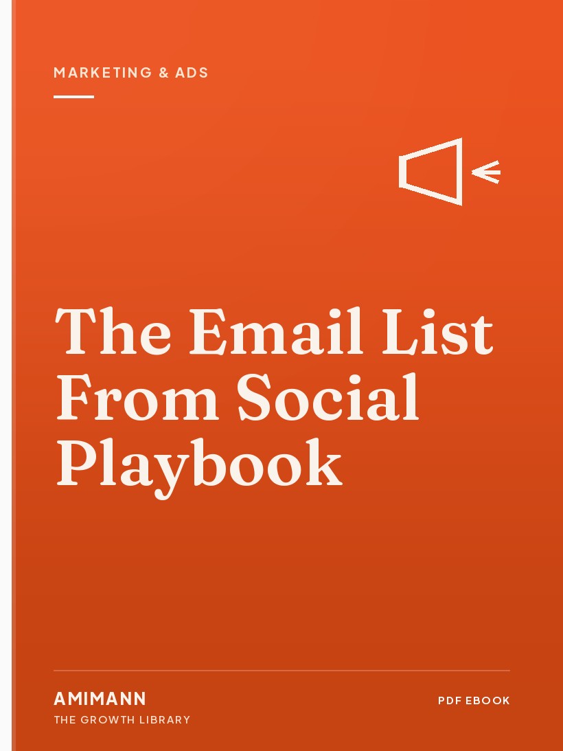 The Email List From Social Playbook